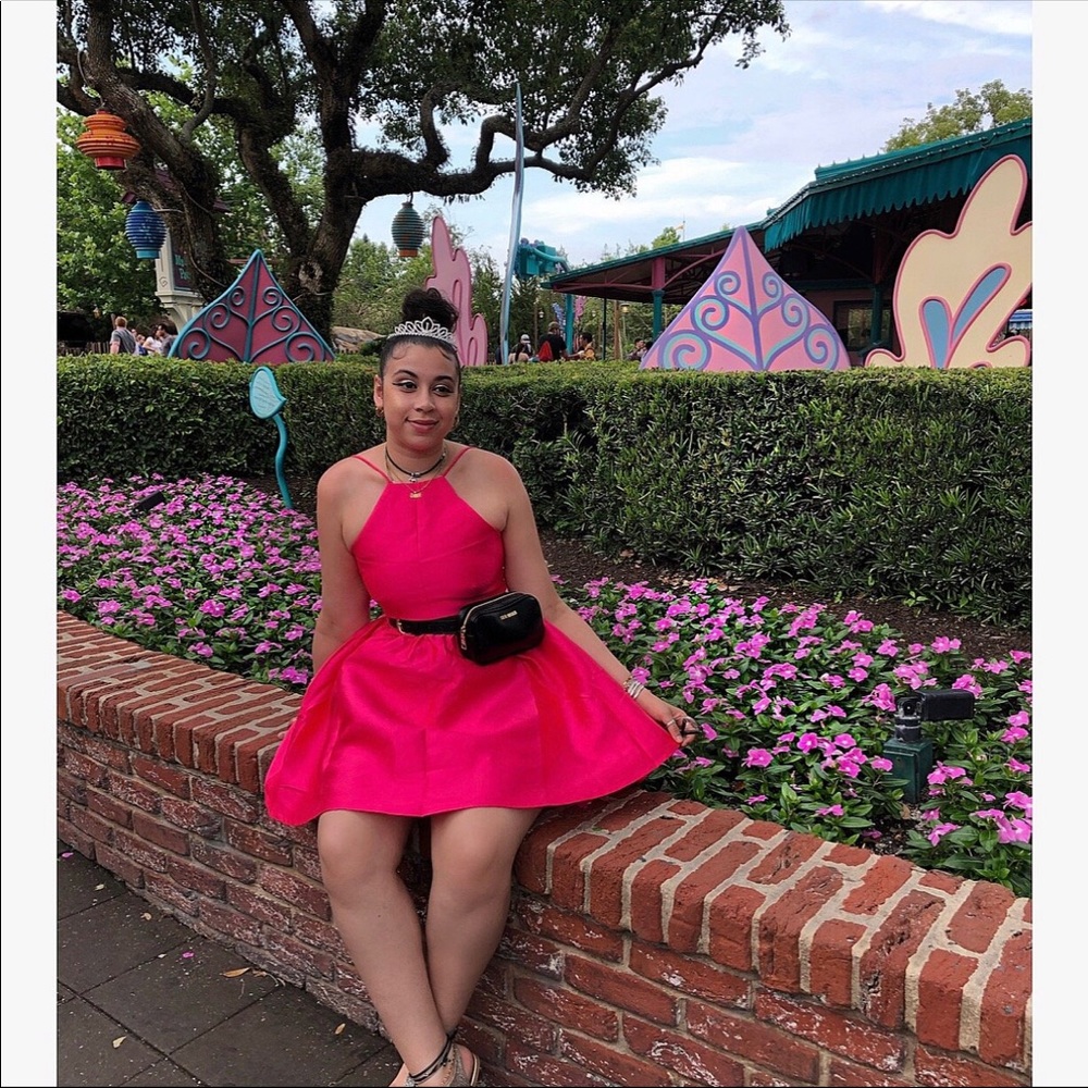 Rose petal pink dress